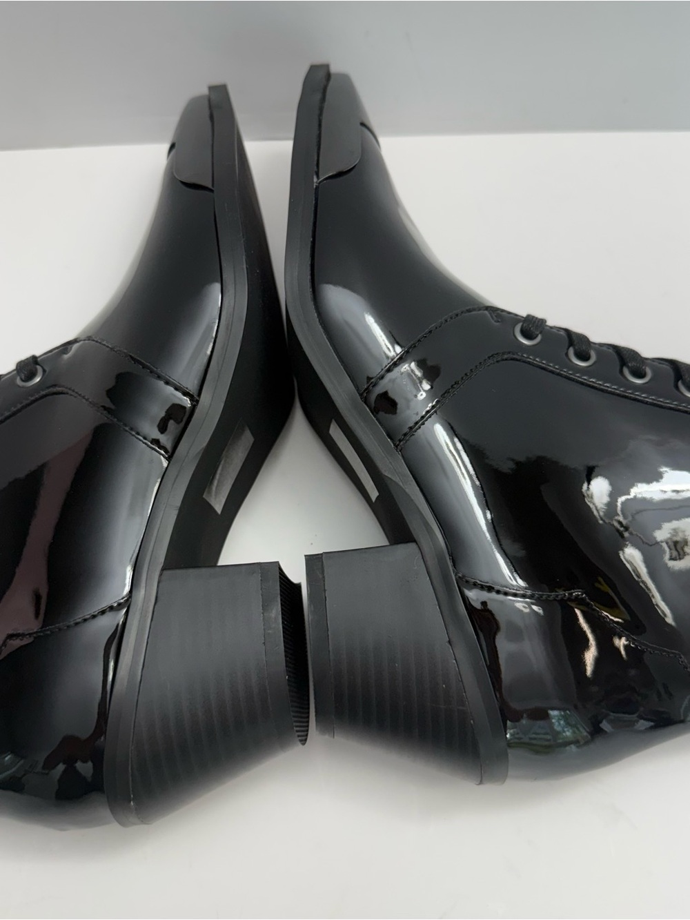 KILLSTAR Dark Sin Boots Womens 8 Black Patent Pointed Toe Buckle Goth Punk New - Picture 12 of 16